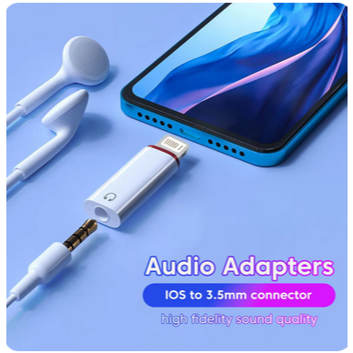 Konverter Adapter Headset Earphone Lightning TO Jack Aux 3.5mm/Sambungan headset ke iphone