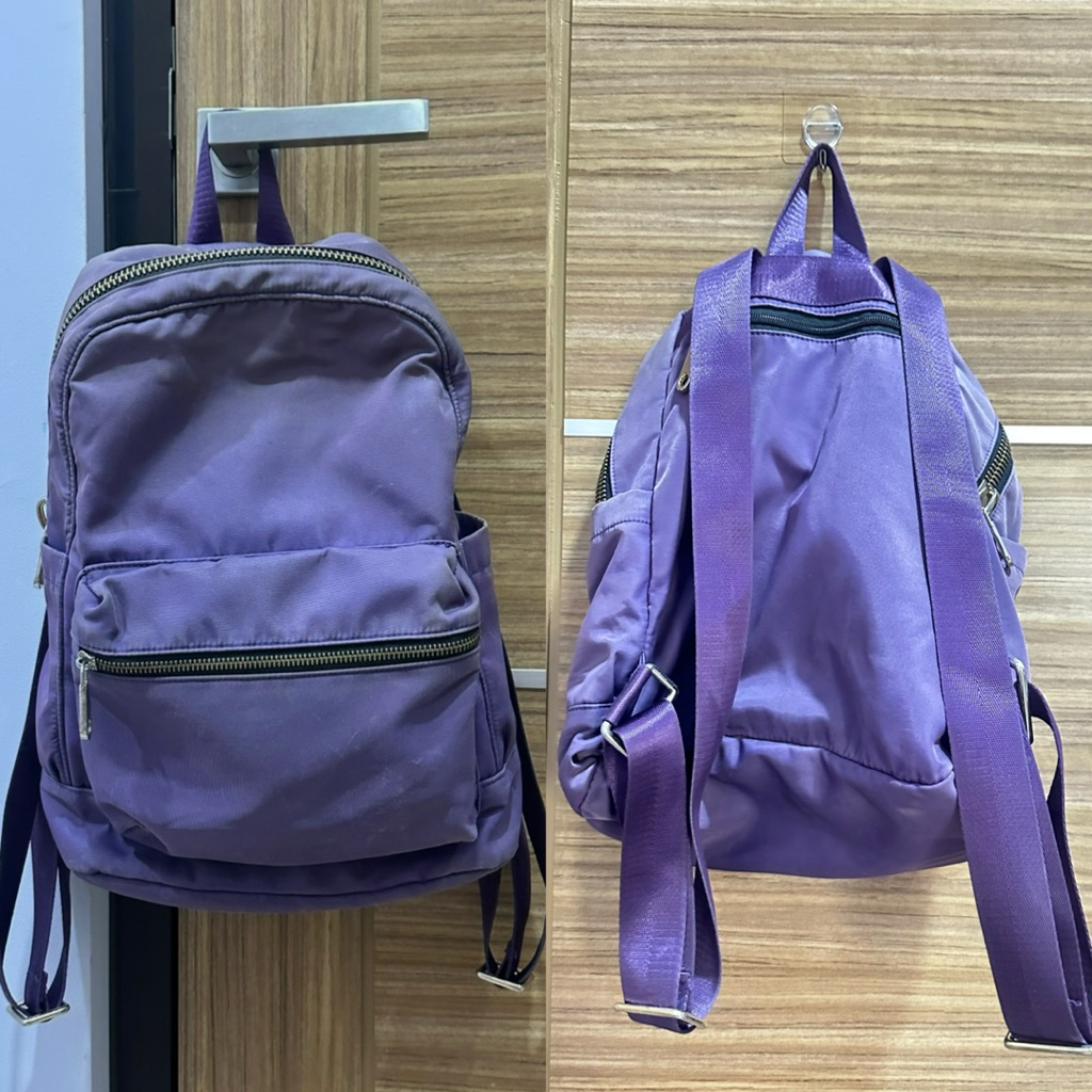 Prelove Tas Backpack Ungu Medium