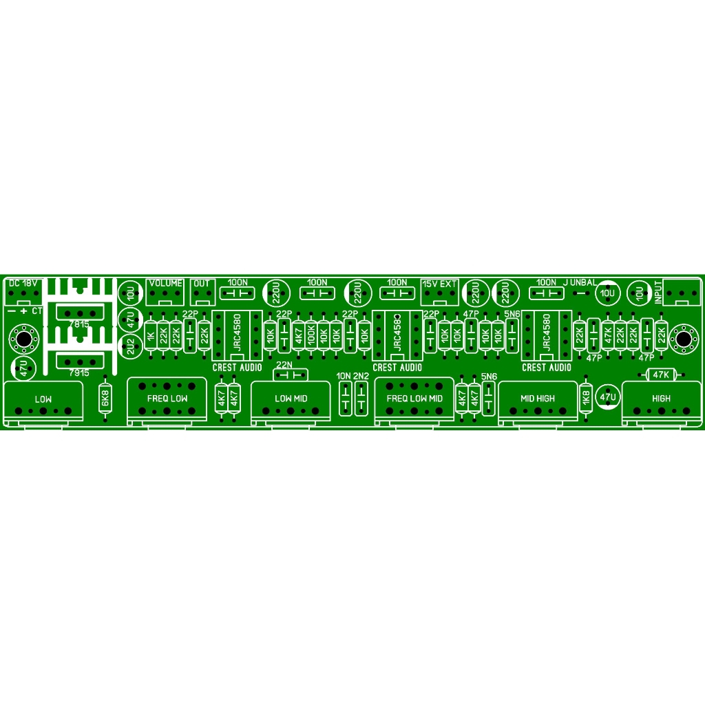 PCB Tone Clone Crest Audio