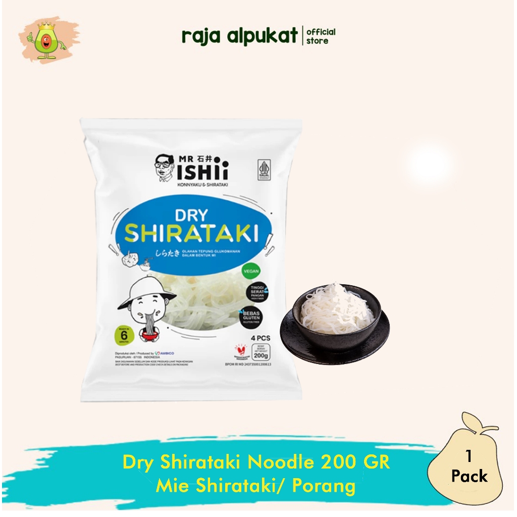 Mie Kering Shirataki Sirataki Shiratake Konnyaku Porang Noodle cocok untuk Diet rendah kalori DEBM