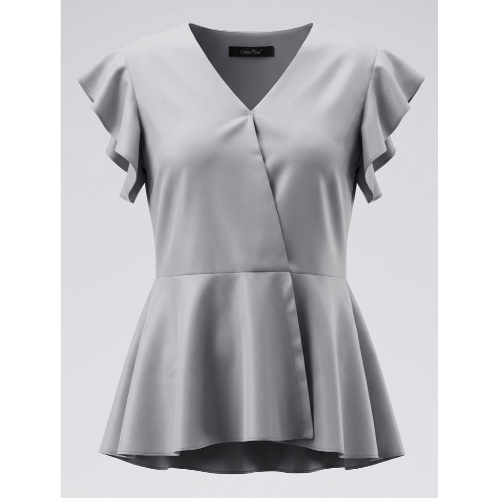 PRELOVED || BLOUSE ABU WANITA COTTON TREE