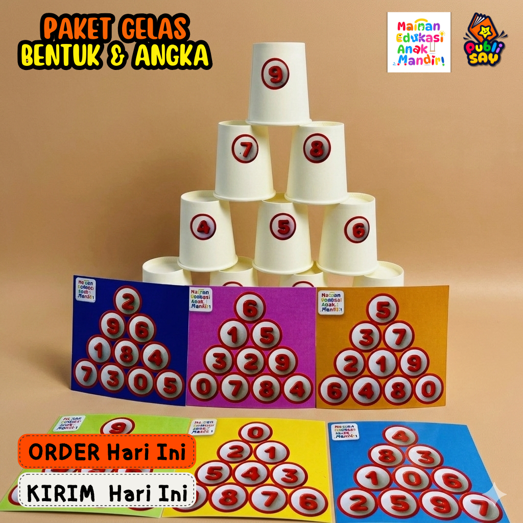 Edutoys Mainan Edukasi Anak Balita TK SD Usia 1 2 3 4 5 6 7 tahun