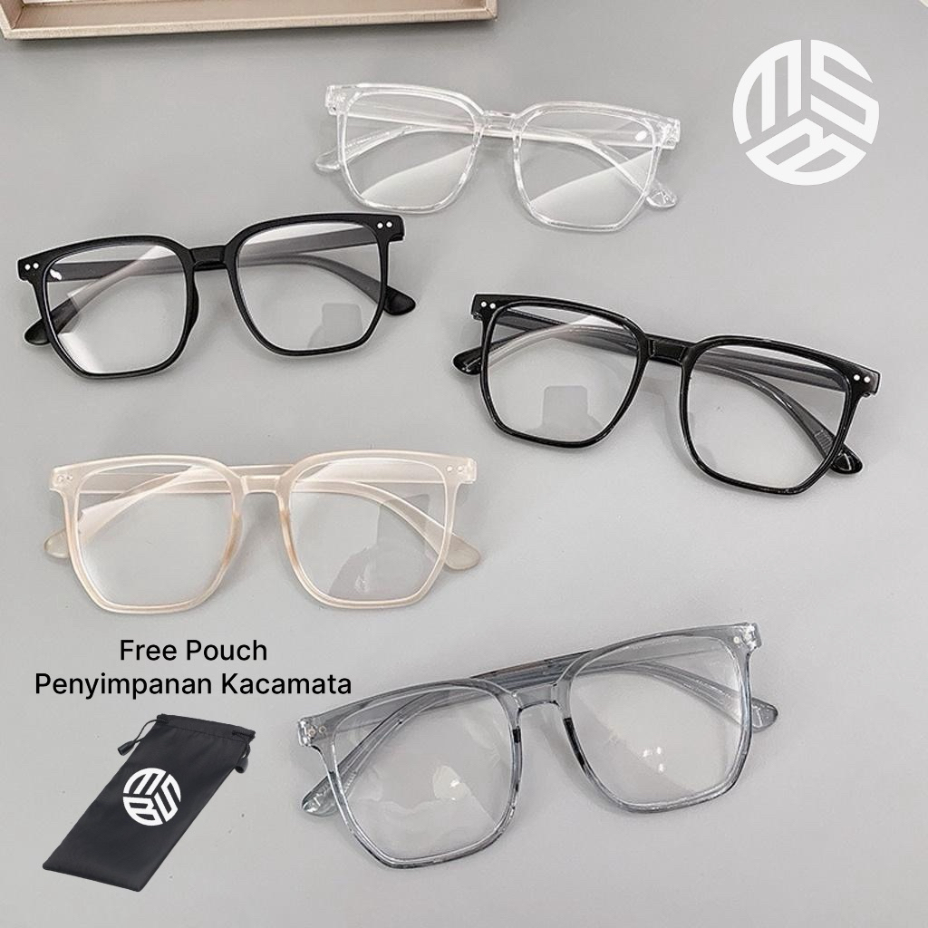 Kacamata Transparan Frame Kacamata Komputer - Kacamata Kotak Bingkai Transparan Frame Kacamata Kompu