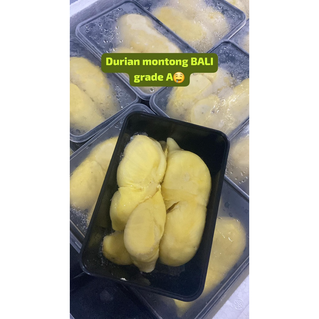 Durian Kupas Montong bali 500gr / Durian Bandung / Duren Kupas Montong Dudurenan