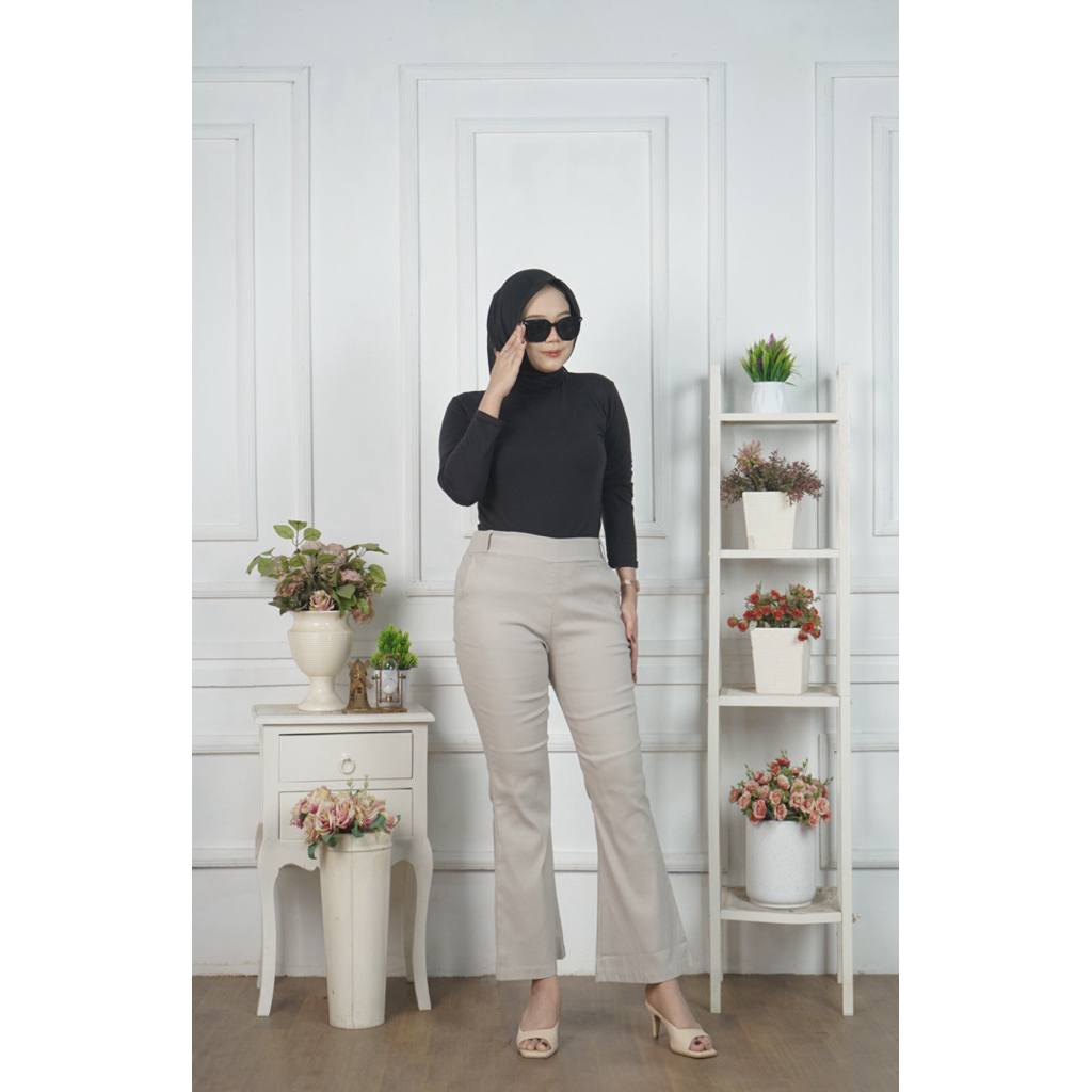 Celana Cutbray wanita softjeans Corduroy bahan import premium
