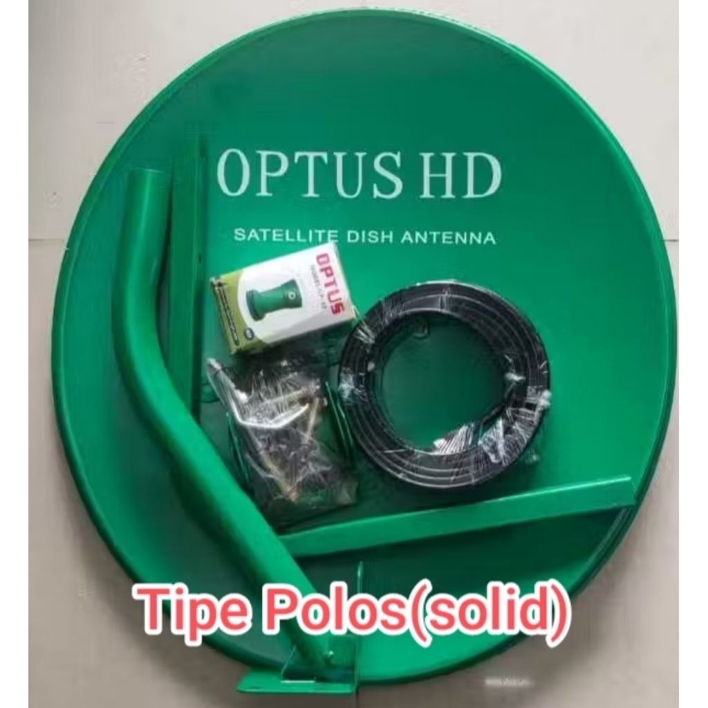 Dish Optus 45cm solid lengkap LNB Kabel tanpa receiverd