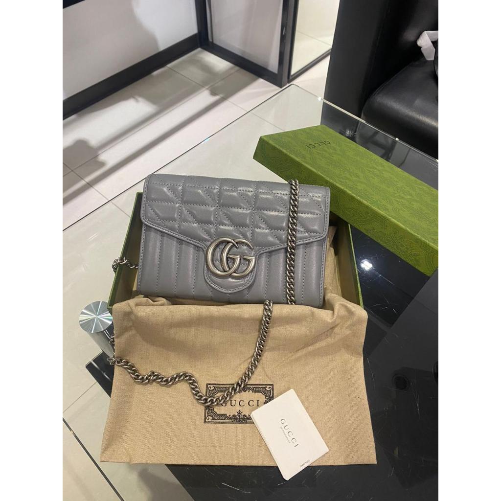 Tas slempang wanita GG Marmont WOC super mirror qty vvip 474575