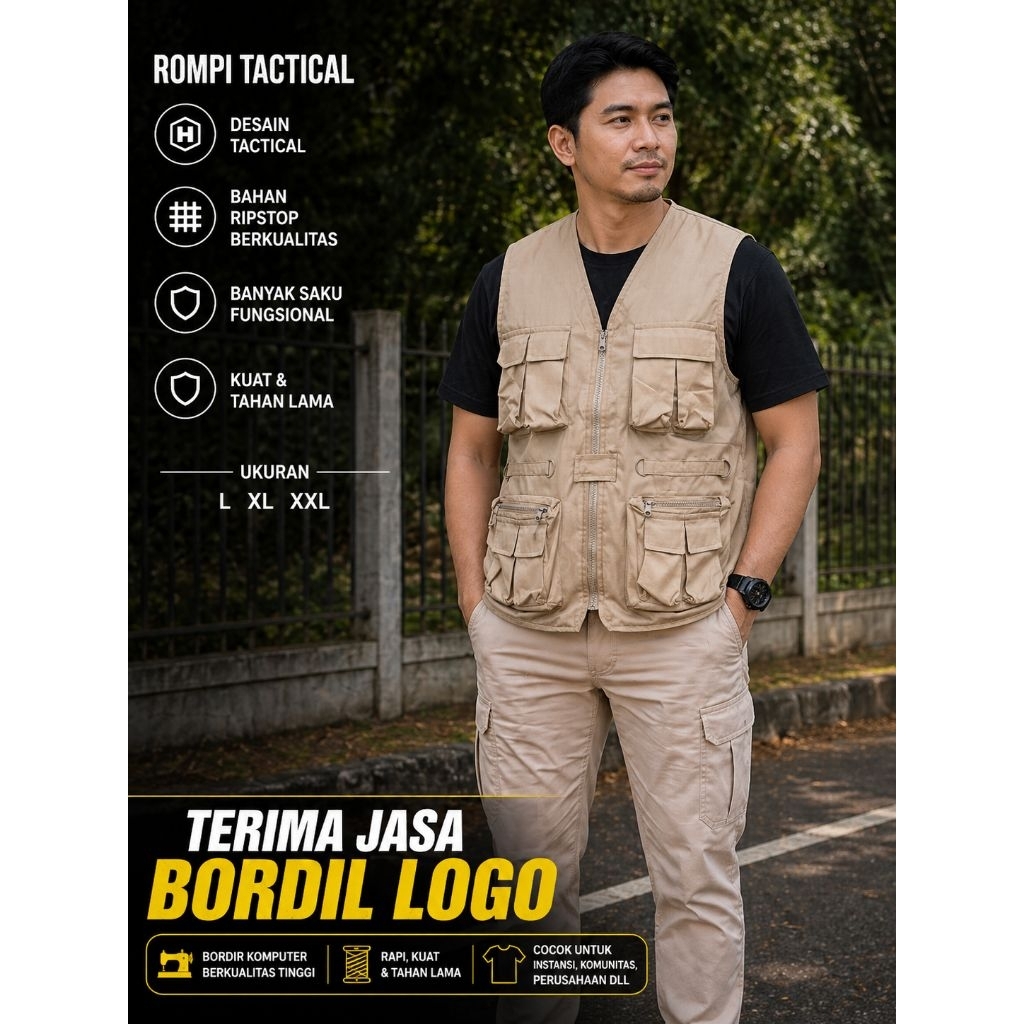 rompi TACTICAL.rompi lapangan rompi 511 rompi kerja rompi outdoor jaket rompi