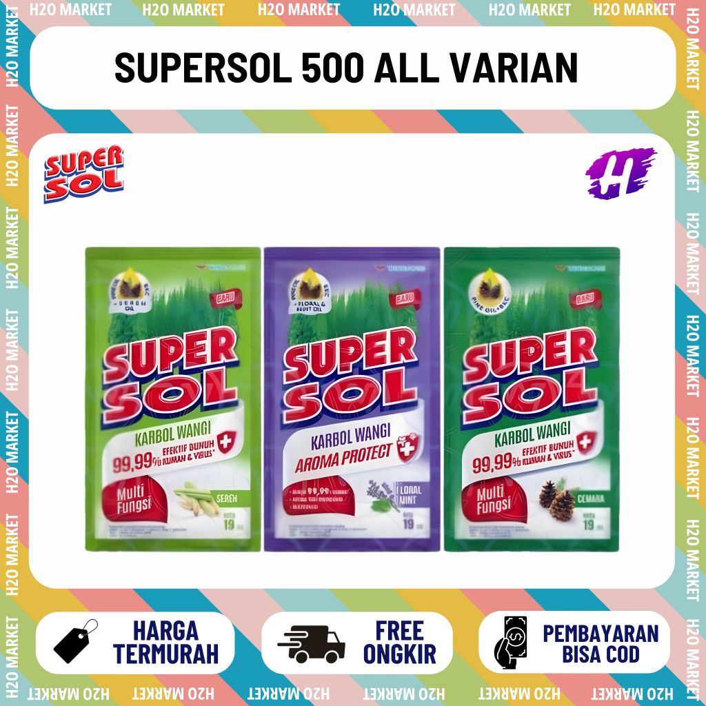 (1 RENCENG ISI 12 SACHET) SUPERSOL SACHET 19 ML