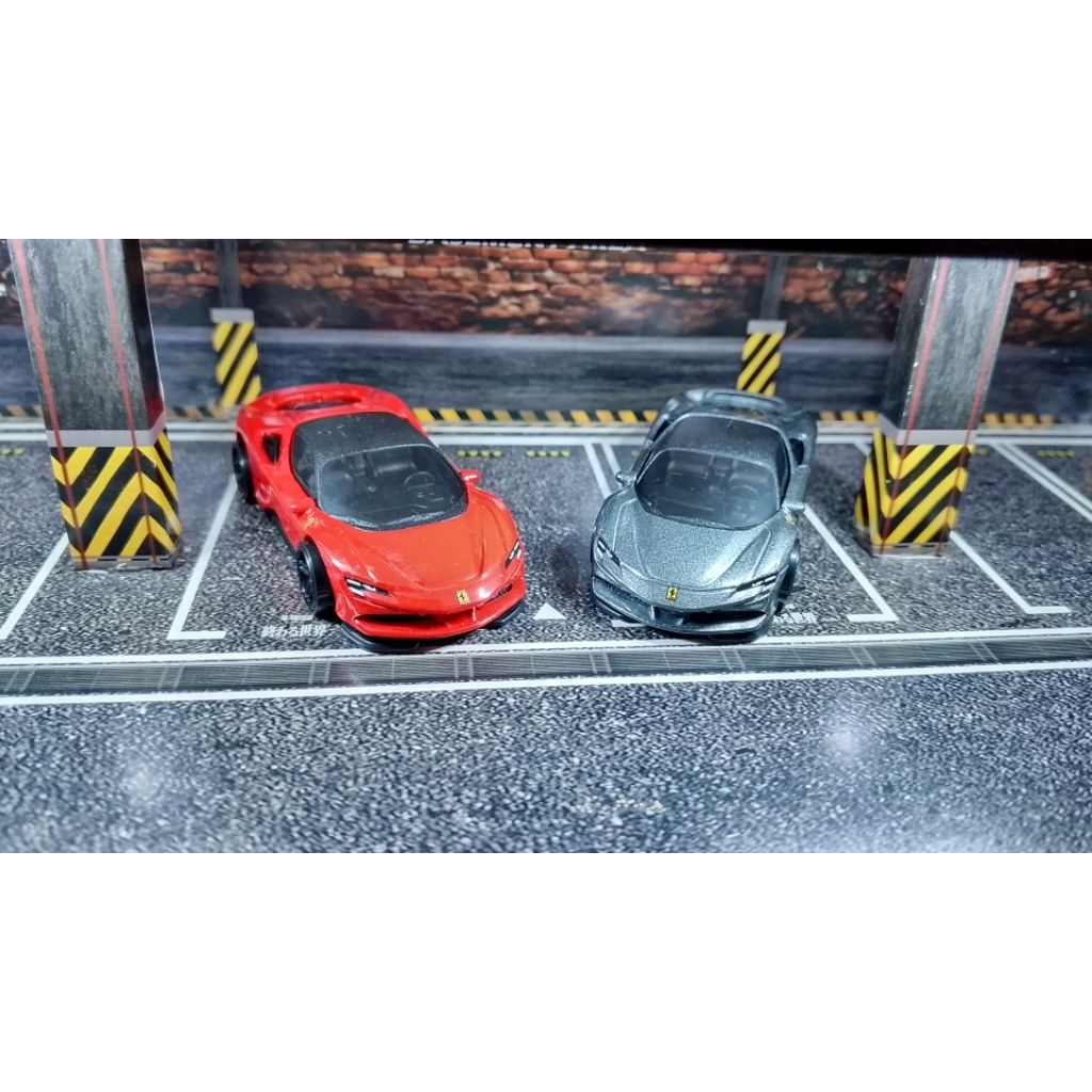 Ferrari Sf90 Stradale Red & Grey (Unspun/Factory Unrivet