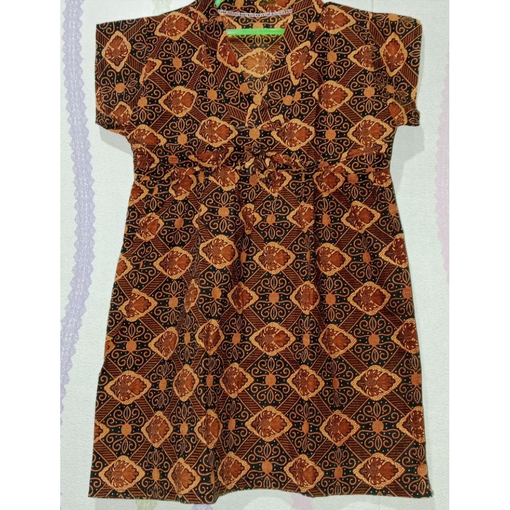 dress batik anak perempuan estimasi 3-4 T
