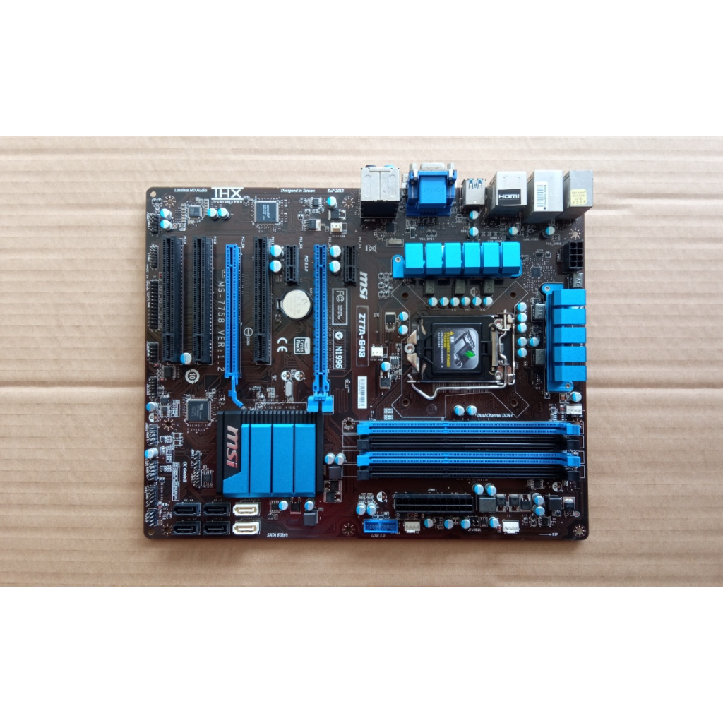 MOBO Mainboard Motherboard Gaming MSI Z77A-G43 LGA 1155 B75 H61 H67 H77 P67 Q67 Z68 Z77 4-Slot RAM O