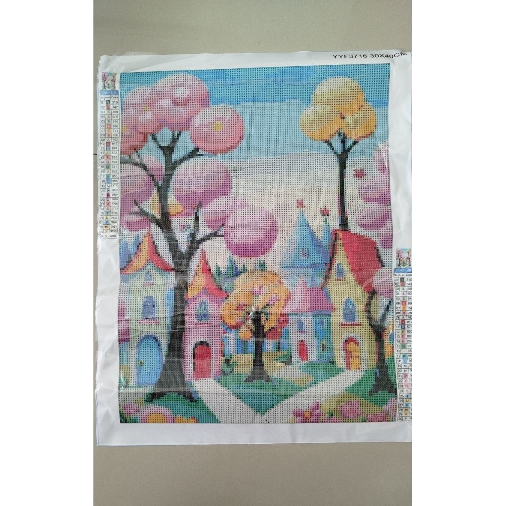 DIY diamond painting tempel manik manik
