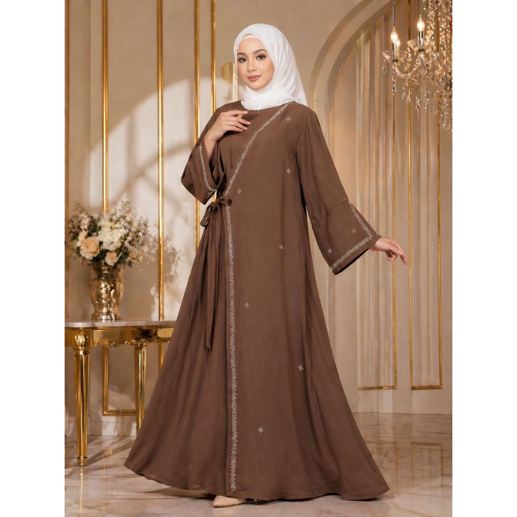 Gamis Abaya Terbaru 2026 Model Terbaru Mania Abaya Remaja Aesthetic Gamis Crinkle Premium