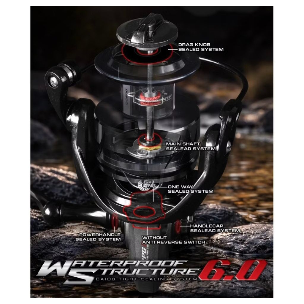 Reel Daido Vezel Waterproof 6.0