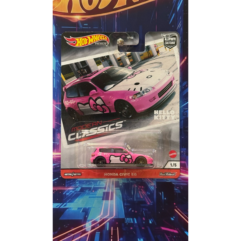 Hot Wheels - HONDA CIVIC EG - HELLO KITTY PREMIUM