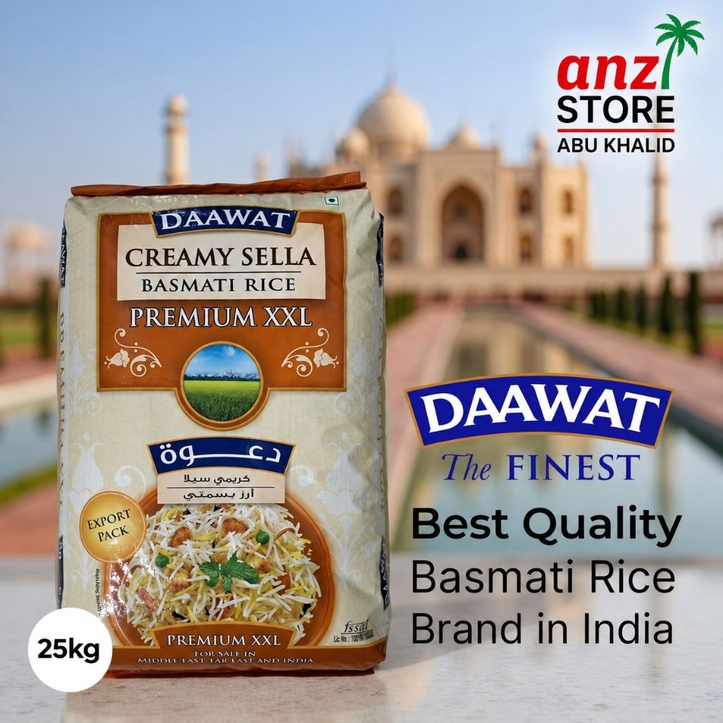 Beras Basmati Daawat Creamy Sella 25kg