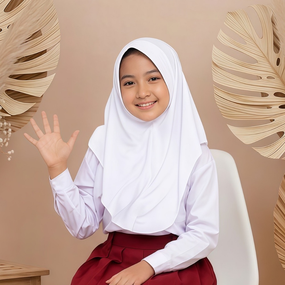 Kerudung Hamidah Bergo Anak Sekolah SD SMP