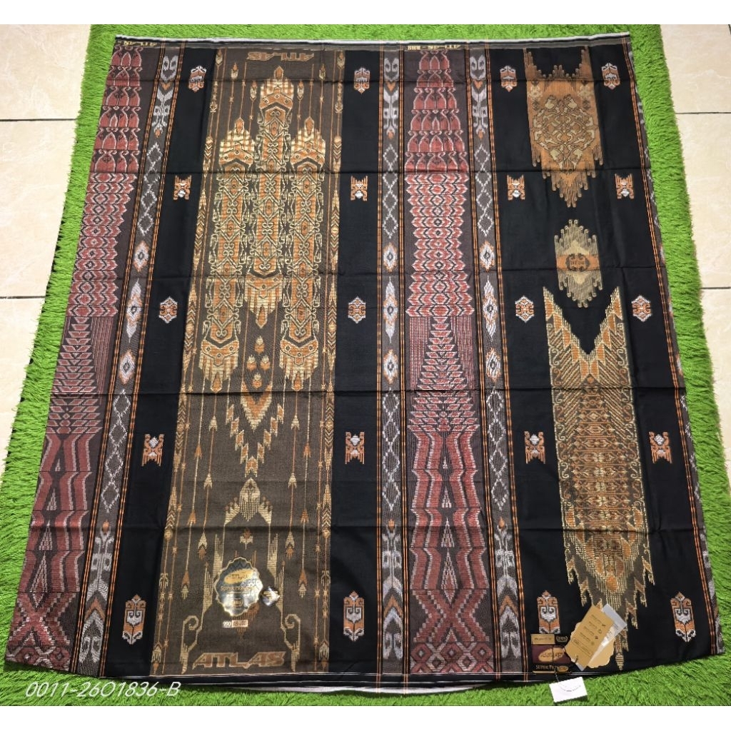 Sarung ATLAS Super Premium 990 Motif A9 JDB SJ Hitam 0011