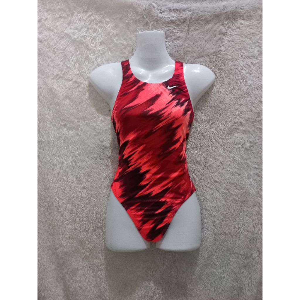 Swimwear swimsuit baju renang wanita Nike Red Buzz Size M