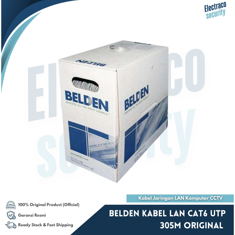 BELDEN Kabel LAN CAT6 UTP 305M Original – Kabel Jaringan LAN Komputer CCTV