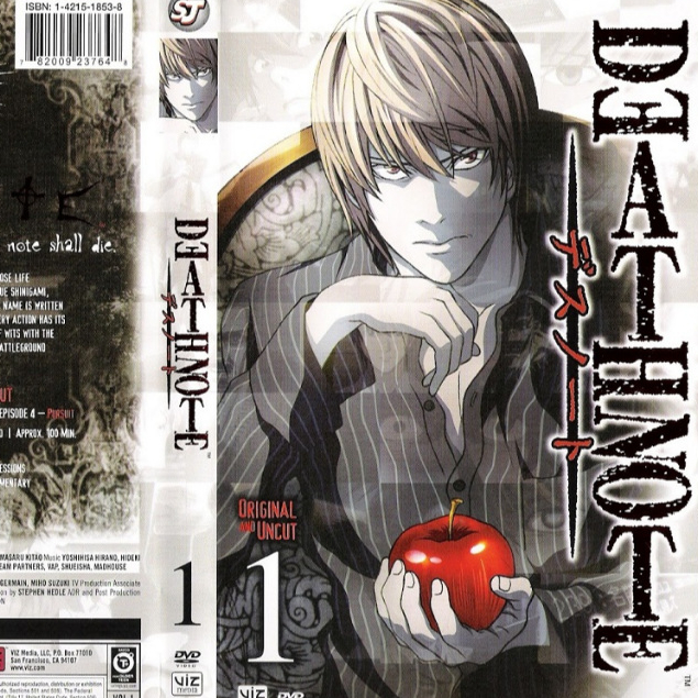 Kaset Serial Anime Death Note 4 Disc Kartun Animasi
