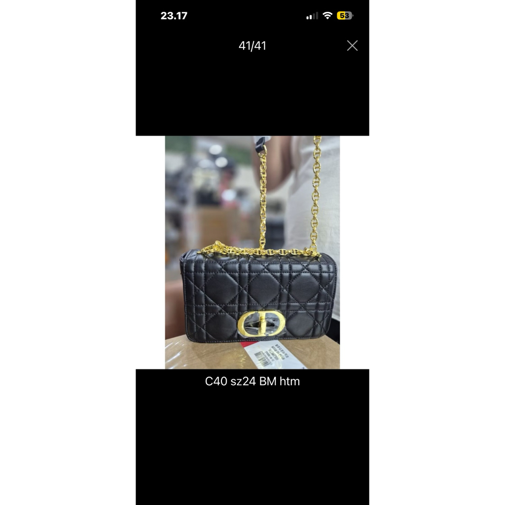 Tas Dior hitam sz24