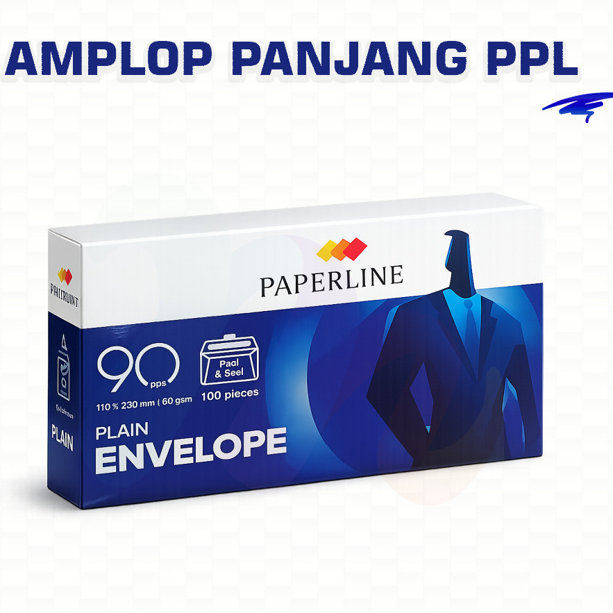 Amplop Putih Panjang 90Pps Paperline Isi 100