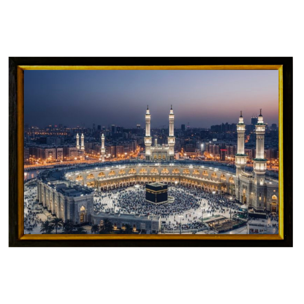 HIASAN DINDING GAMBAR CETAK MEKAH MADINAH UK40X60CM