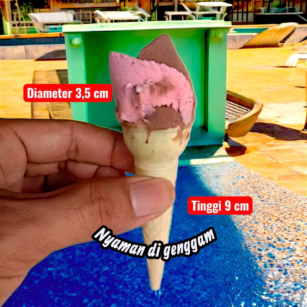 cone/contong es krim kecil