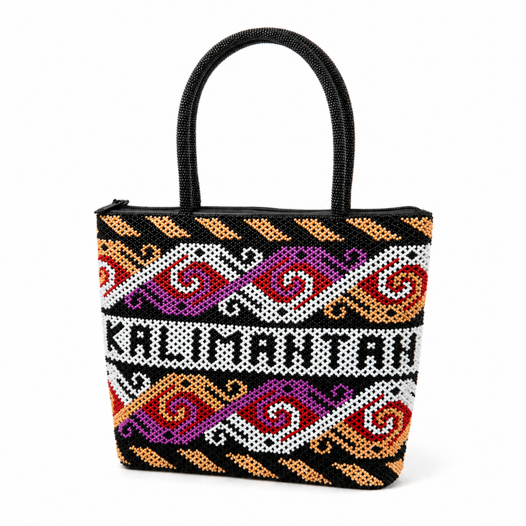Tas Manik Manik Dayak Kalimantan Handmade Tas Wanita Etnik Tribal Handbag Fashion Unik