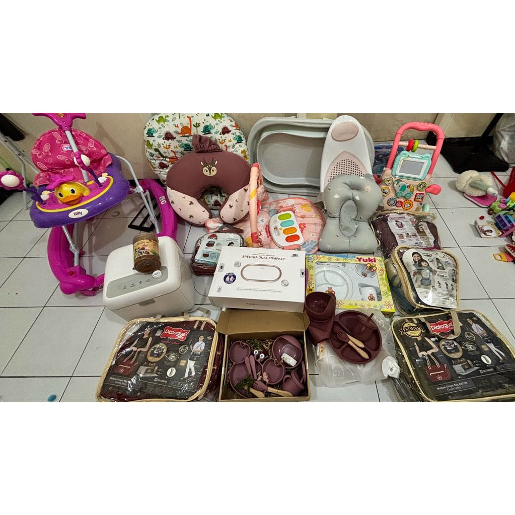 Preloved dan New Baby Stuff/ Preloved Gendongan/Apolo/Pushwalker/Baklipat/Diaperbag/Setmpasi/Gendong