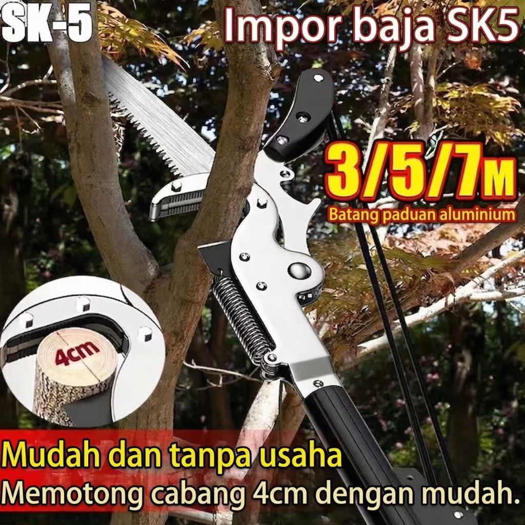Gunting dahan Untuk Pohon Tinggi Pemetik Buah  Gergaji Gunting Pemotong Batang Ranting Dan Dahan Yan