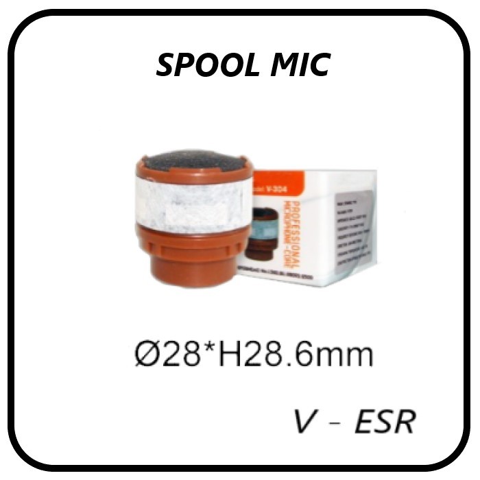 Spool Microphone Vocal kabel dan wireless - Spul Mic 28 mm V - ESR