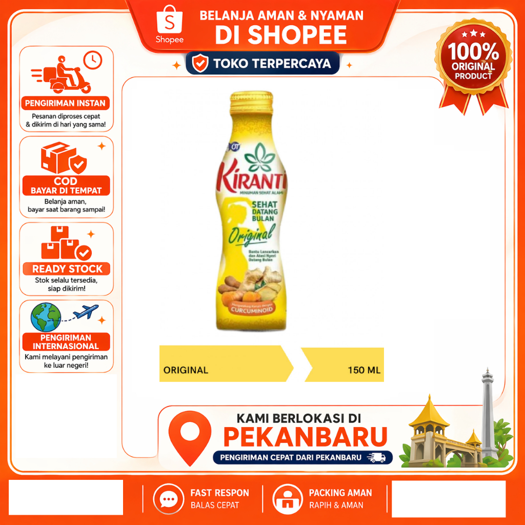 [SDW] pekanbaru/150ml Kiranti Original Drink Juice Minuman Tradisional Kemasan Botol