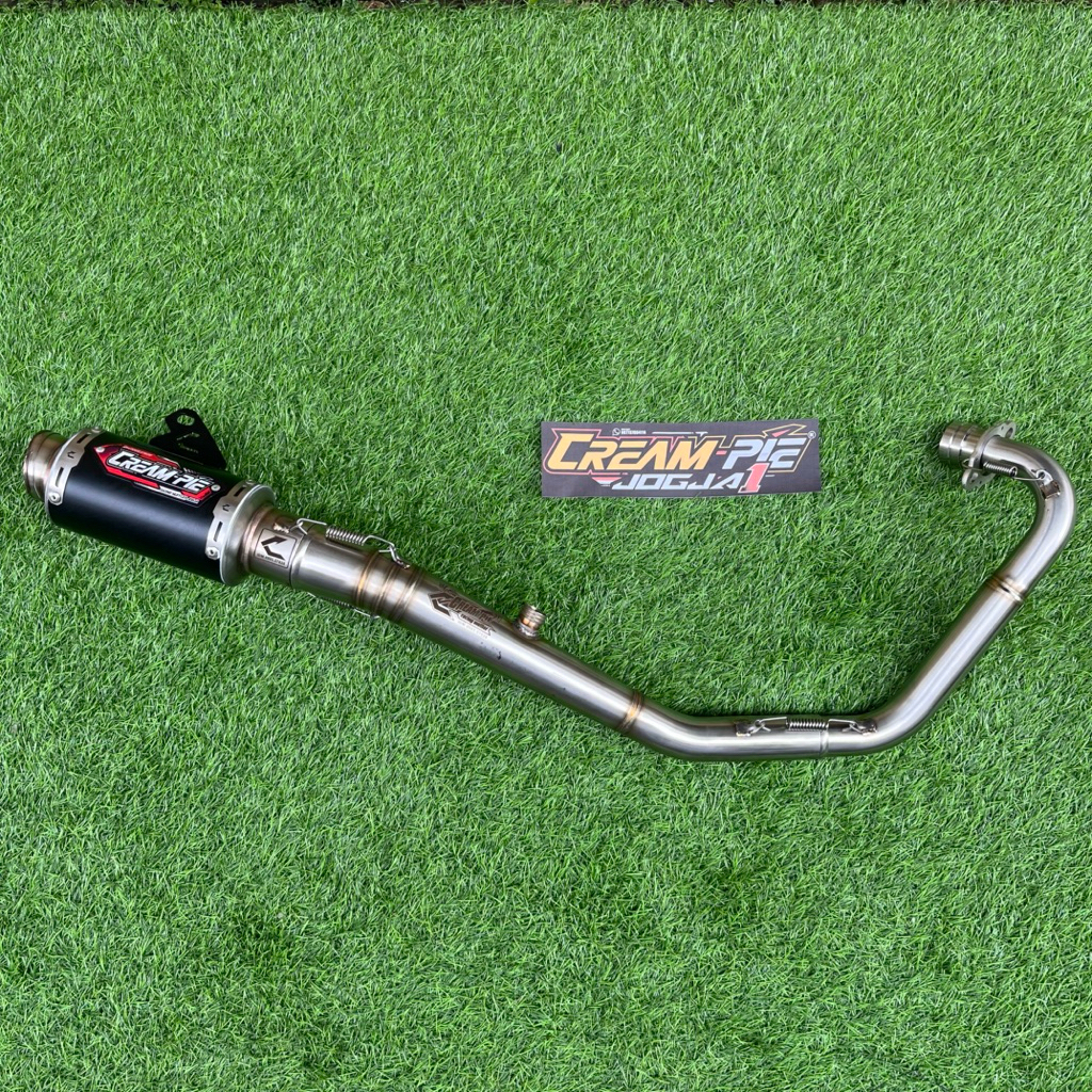 Knalpot Creampie MX King CP2 RX CR93 CR9 Titanium BLACK Sanblast Stenlis Novice Beginer Rookie Roadr