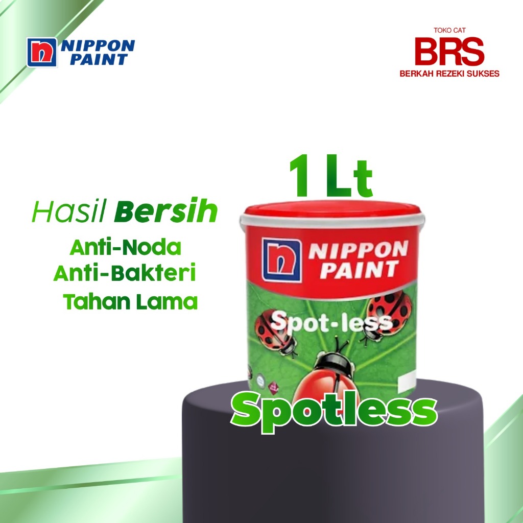 CAT TEMBOK NIPPON PAINT SPOTLESS UKURAN 1 KG (-) NIPPON INTERIOR PREMIUM
