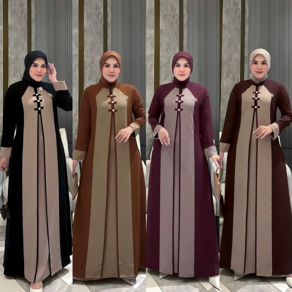 Raneva dres  by zahra gamis terbaru gamis zahra Gamis lebaran