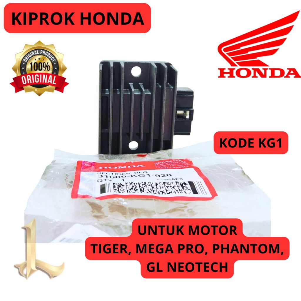 KIPROK ORIGINAL HONDA KODE KG1 TIGER, MEGA PRO, PHANTOM, GL NEOTECH