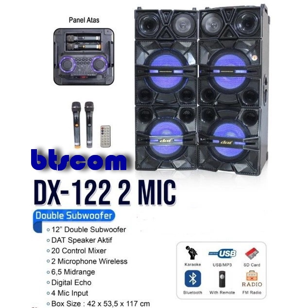 SPEAKER DAT DX122 MIC / SPEAKER AKTIF DAT DX 122 MIC