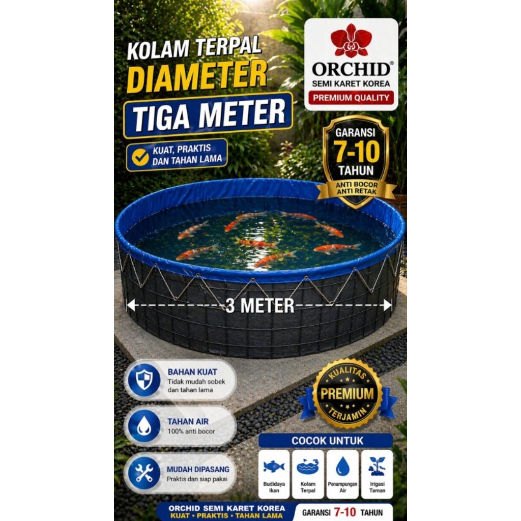 KOLAM TERPAL ORCHID D3 diameter 3
