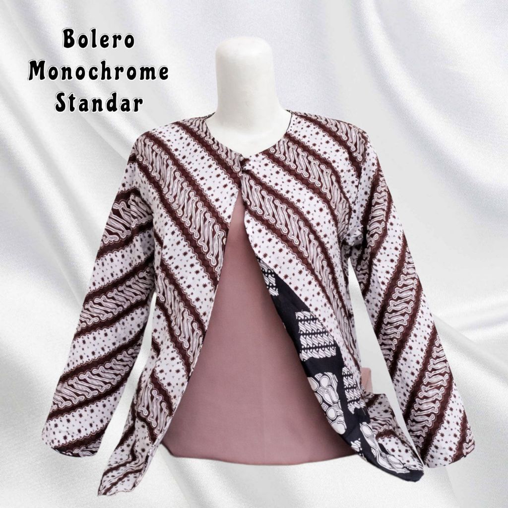 Bolero Motif Bolak Balik | Bolero Batik | Atasan Batik | Blezer Batik | Blezer Katun | Bolero Katun