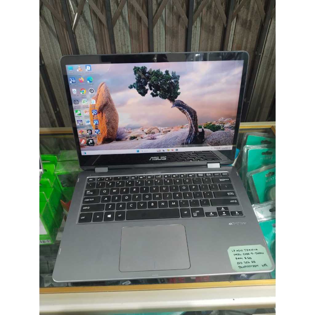 ASUS TP 410VA INTEL CORE I5-7200U RAM 8GB DDR4 SSD 256 GB LAYAR TOUCHSCREEN 14"