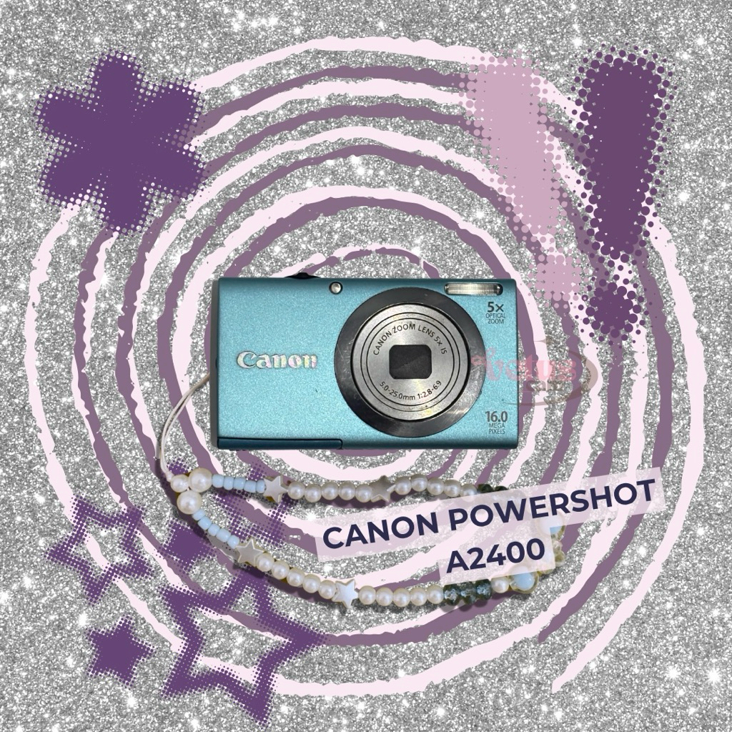 kamera digital canon powershot a2400 warna biru