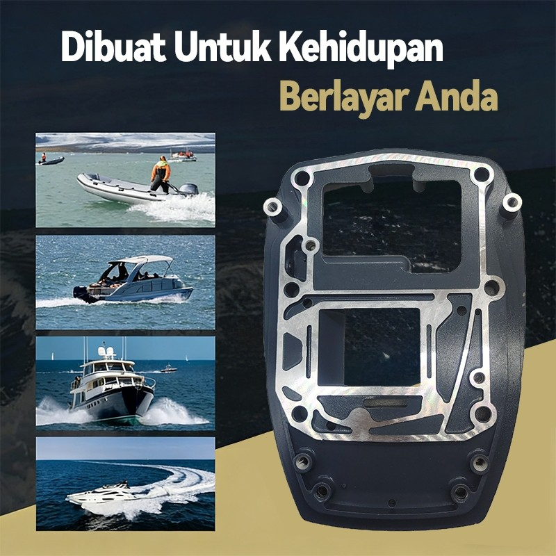 MV Papan Guide Manifold Exhaust Yamaha 15PK Kode 6B4-41137-00-5B Sparepart Mesin Tempel Outboard Ori