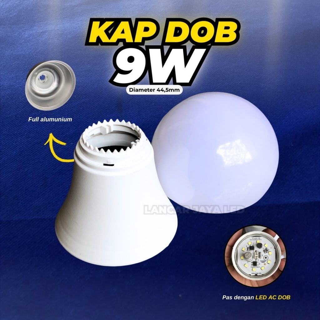 KAP LED/KESING (DOB) 9 Watt ~Lancar Jaya Led~