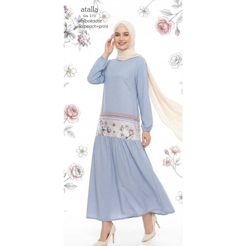 Atalla Ga 272 Blue / Gamis Atalla / Atalla Edisi Lebaran / Atalla 2026