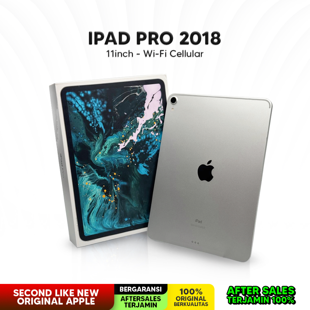 iPad Pro 2018 11inch Wi-Fi Cellular 256GB Second Original Like New