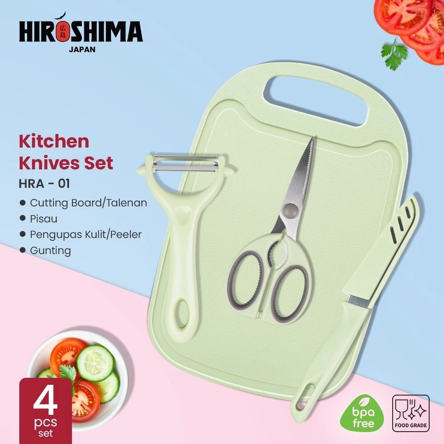 Bolde Hiroshima Cutting Board Knives Set