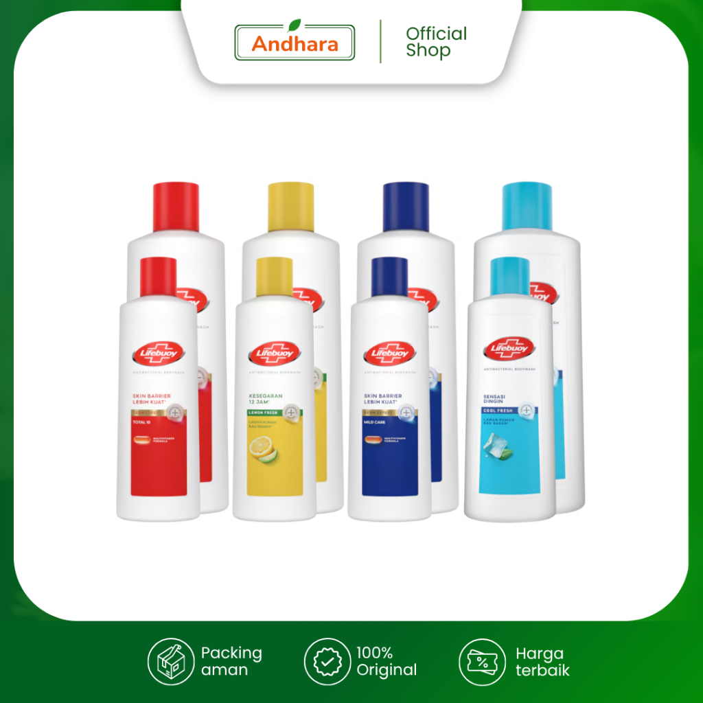 LIFEBUOY Sabun Mandi Cair Botol 250ml & 100ml